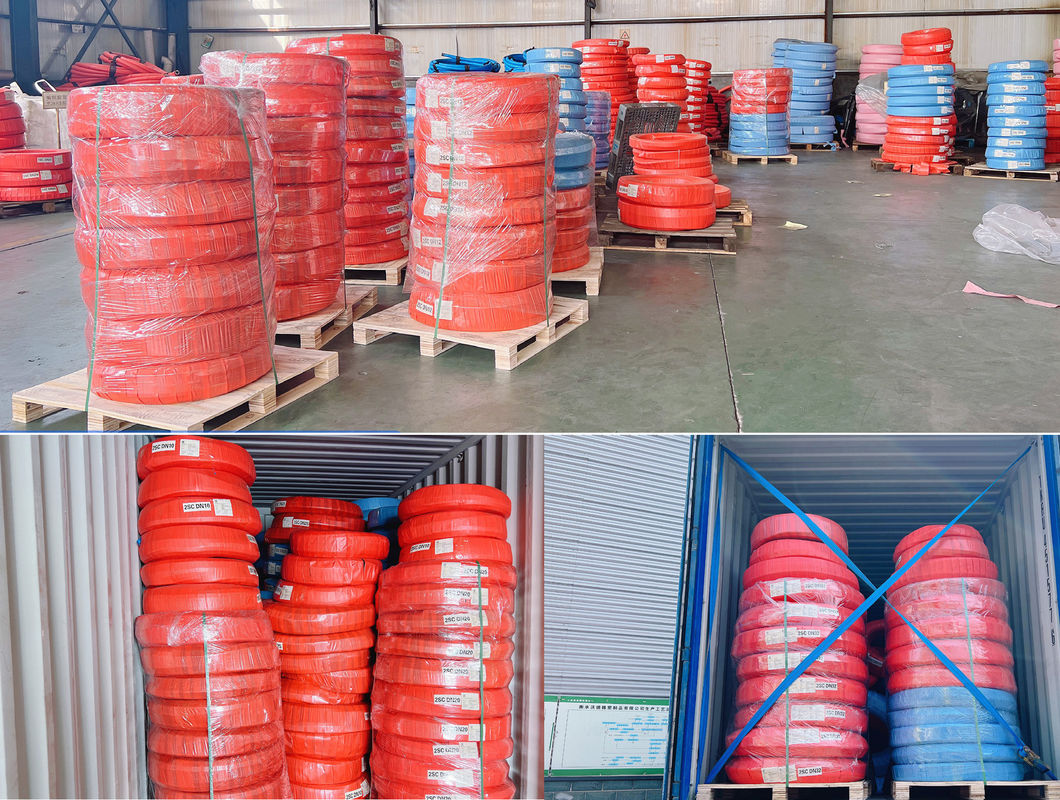 SAE 100 R12 Petrol bazlı hidrolik yağlar için yüksek basınçlı spiral hidrolik hortum