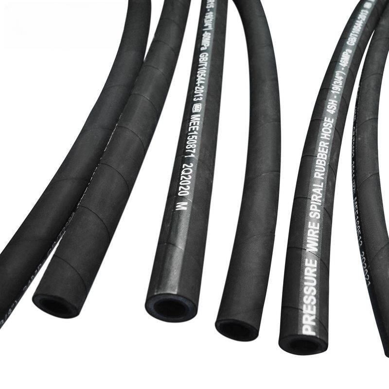 SAE 100 R12 1/4 inç 3/4 inç emme çelik tel örgülü hidrolik hortum borusu