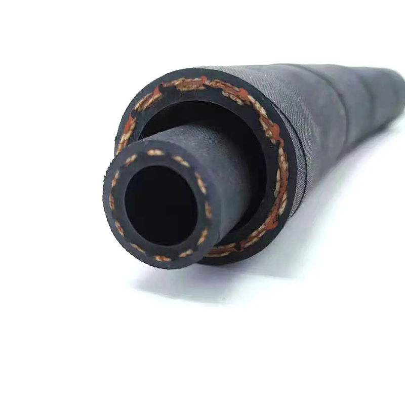Esnek çok amaçlı kauçuk hortum yağ dönüş borusu R3 R6 Fiber örgülü hidrolik hortum