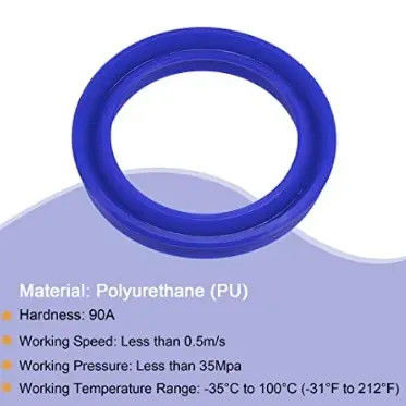 KELONG Polyurethane Hidrolik Çubuk Dükkanları UHS/UN ID6-200mm U Tipi Dükkan Dükkanları Piston Dükkanları