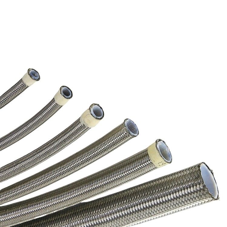 Paslanmaz çelik esnek örgülü hortum boru boru PTFE metal hortum Yakıt yağı hortumu hattı için