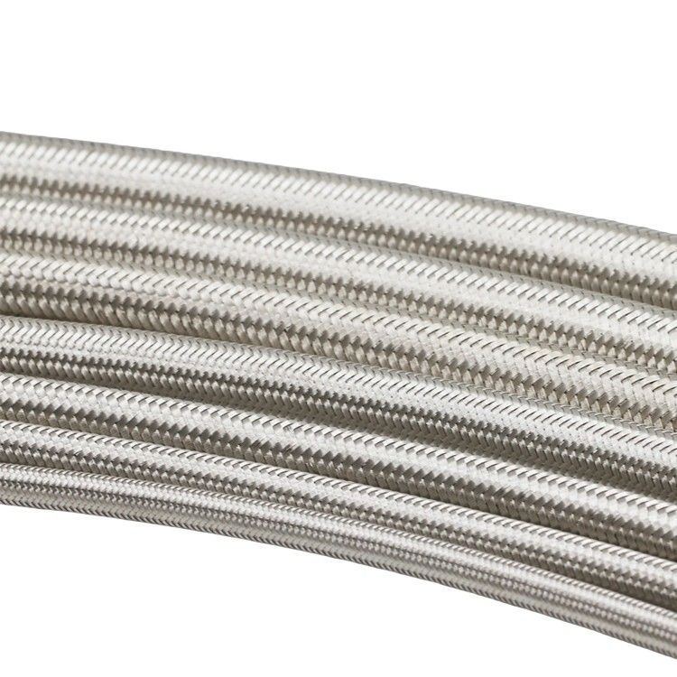 Paslanmaz çelik esnek örgülü hortum boru boru PTFE metal hortum Yakıt yağı hortumu hattı için